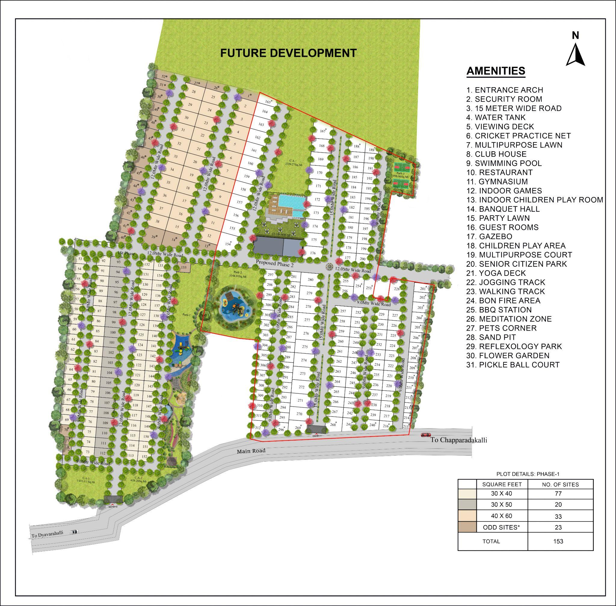 Serene Meadows Master Plan Phase 1